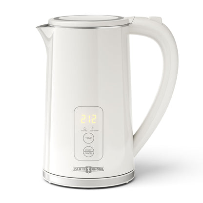 Electric Tea Kettle, 1.7L Larger Design Temperature Control Electric Kettle, 4H Keep Warm Water Boiler with 6 Presets, LED Screen Electric Kettles for Boiling Water, Boil-Dry Protection, BPA Free