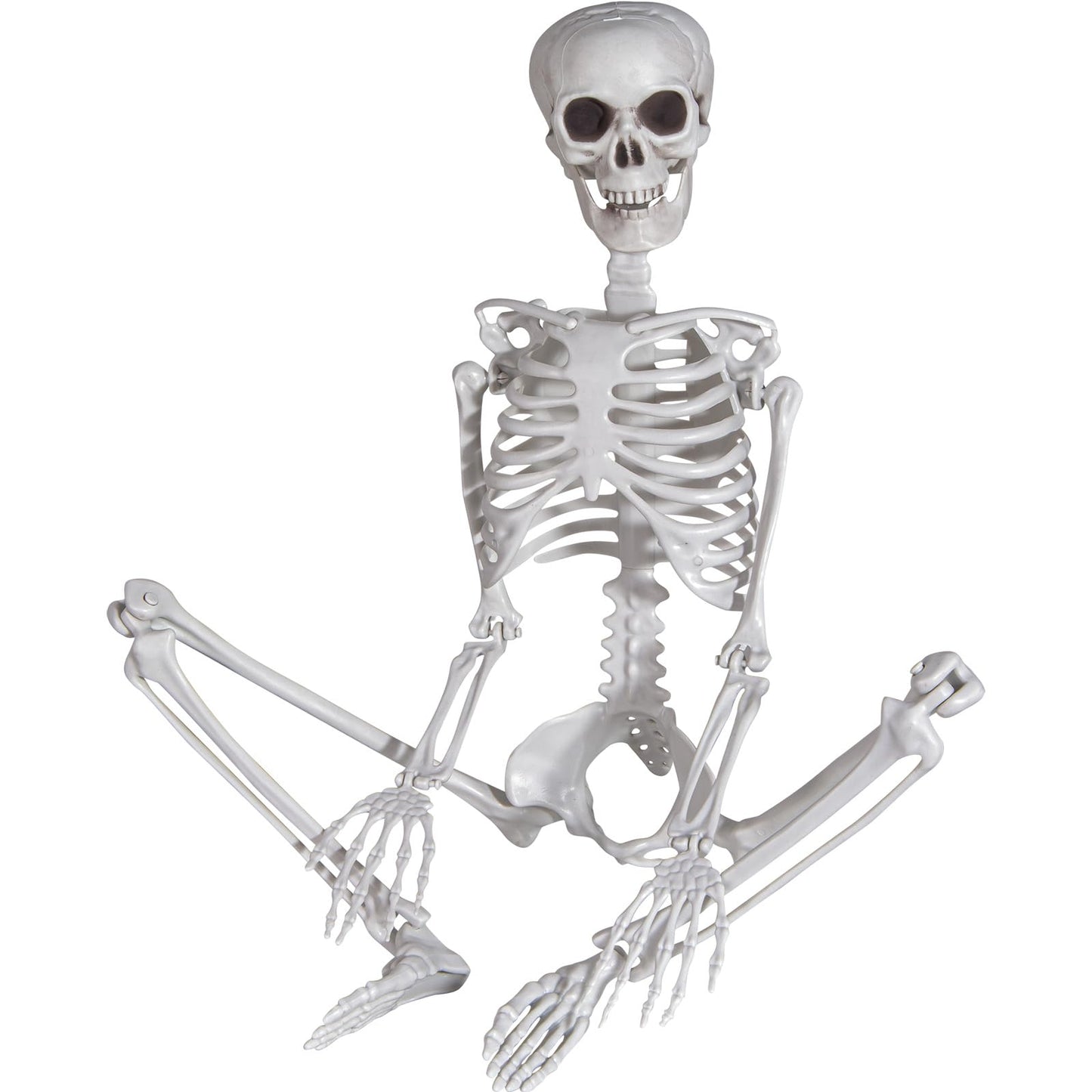 Kukooka 3ft Halloween Skeleton Decor Plastic Life Size Full Body Human Bones with Movable Joints for Halloween Decoration (1 Piece)