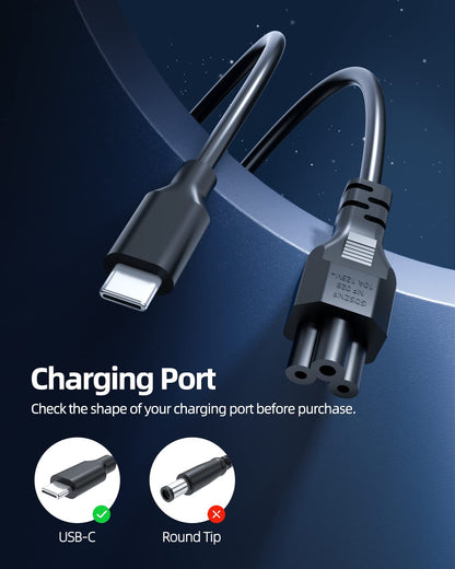 USB C Fast Charger Fit for Lenovo Laptop, Thinkpad, Yoga, Chromebook, Universal AC Adapter, 65W 45W (UL Safety Certified)