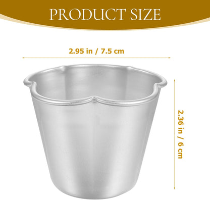 Luxshiny 6pcs Cake Mold, Mini Cheesecake Pan, Chocolate Pan, Baking Tins, Round Aluminum Alloy