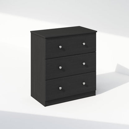 Furinno Frans Simple Design Console Table with 3 Drawers for Entryway, Living Room, Americano
