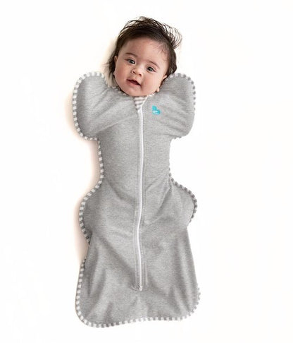 Love To Dream Swaddle UP - Baby Sleep Sack for Newborns | Self-Soothing Design, Snug Fit, Gray, Small (8-13 lbs)
