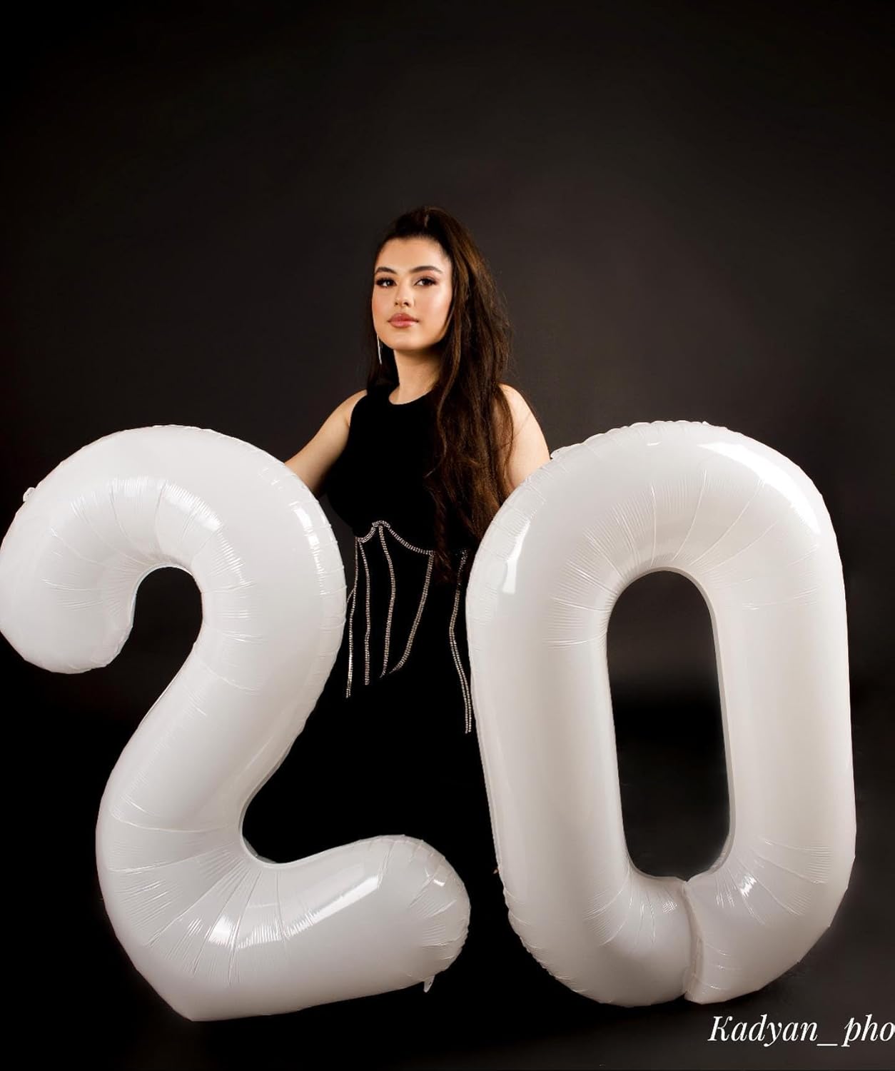 Number 20 Balloon by [Brand Name] - 40-Inch White Birthday Decoration for 20th Party Supplies