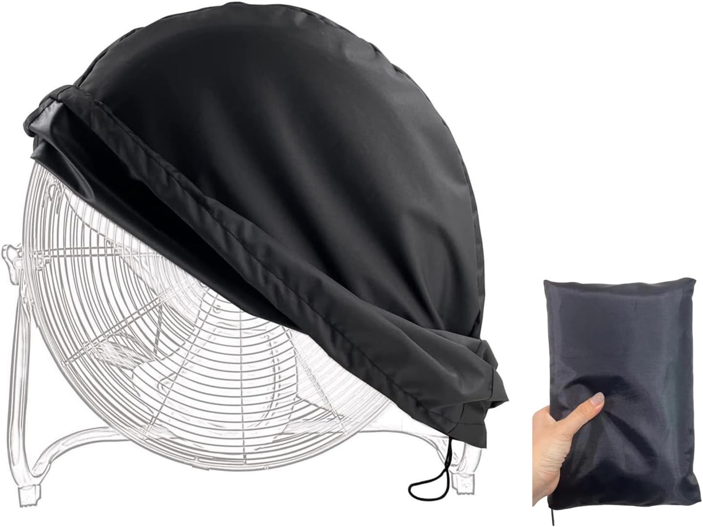 Waterproof & Dustproof Industrial Floor Fan Cover for Most 18" 20" High Velocity Electric Shop and Home Fans