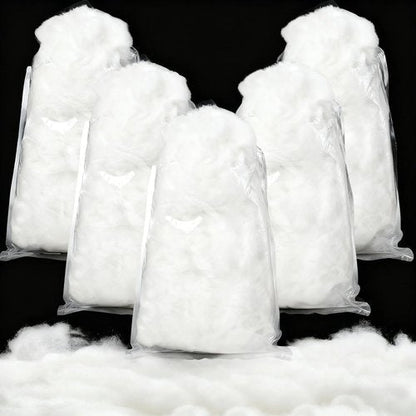 Cididu Fake Snow | 1000g Fluffy Artificial Fiber Fill for Christmas Decor - White Indoor Home Decoration