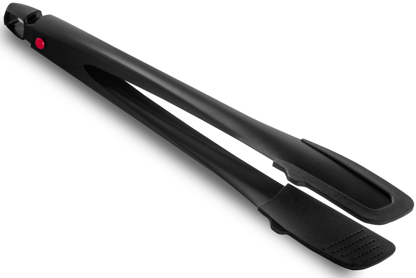 Professional Stainless Steel Kitchen Tongs, Food-Grade Silicone Anti-Slip Design with Comfortable Grip, Multi-Purpose for Salad Serving, BBQ and Cooking- 12'' Black