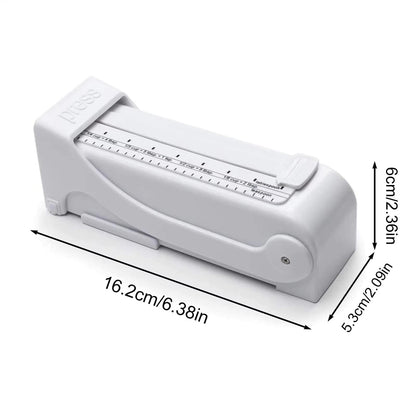 wanebeibay Butter Cutter Slicer and Dispenser, Measuring Dispenser and Keeper, One-Click Operation for Bread Cakes Cookies Breakfast, Food-Grade Plastic with Stainless Steel Blade, White