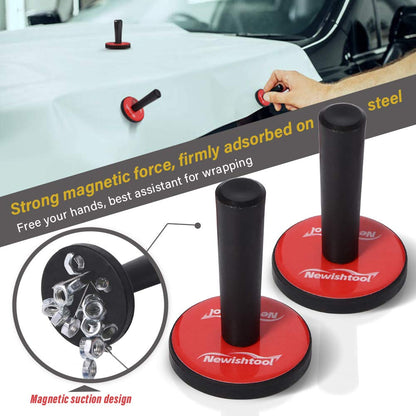 Vinyl Wrap Tool Kit for Car Wrapping, Window Tinting Film Application and PPF Installation, Includes 110V Heat Gun for Vinyl, Toolkit Bag, Micro Wrap Squeegee, Magnet Holder, Film Cutter, Scraper