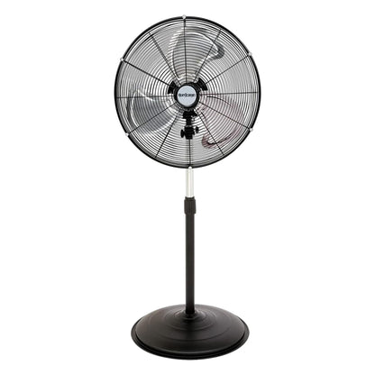 Hurricane Pro High-Velocity Oscillating Metal Stand Fan w/ 3-Speed Setting, 20" - Heavy-Duty Cooling Pedestal Unit w/ 4500 CFM, Adjustable Tilt & Height for Home, Garage, Gym & Workshop