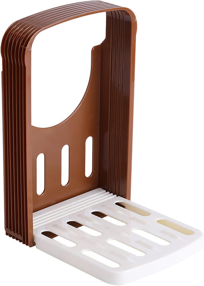 Adjustable Bread Slicer Guide for Homemade Bread, Foldable Tools with 4 Thickness for Kitchen