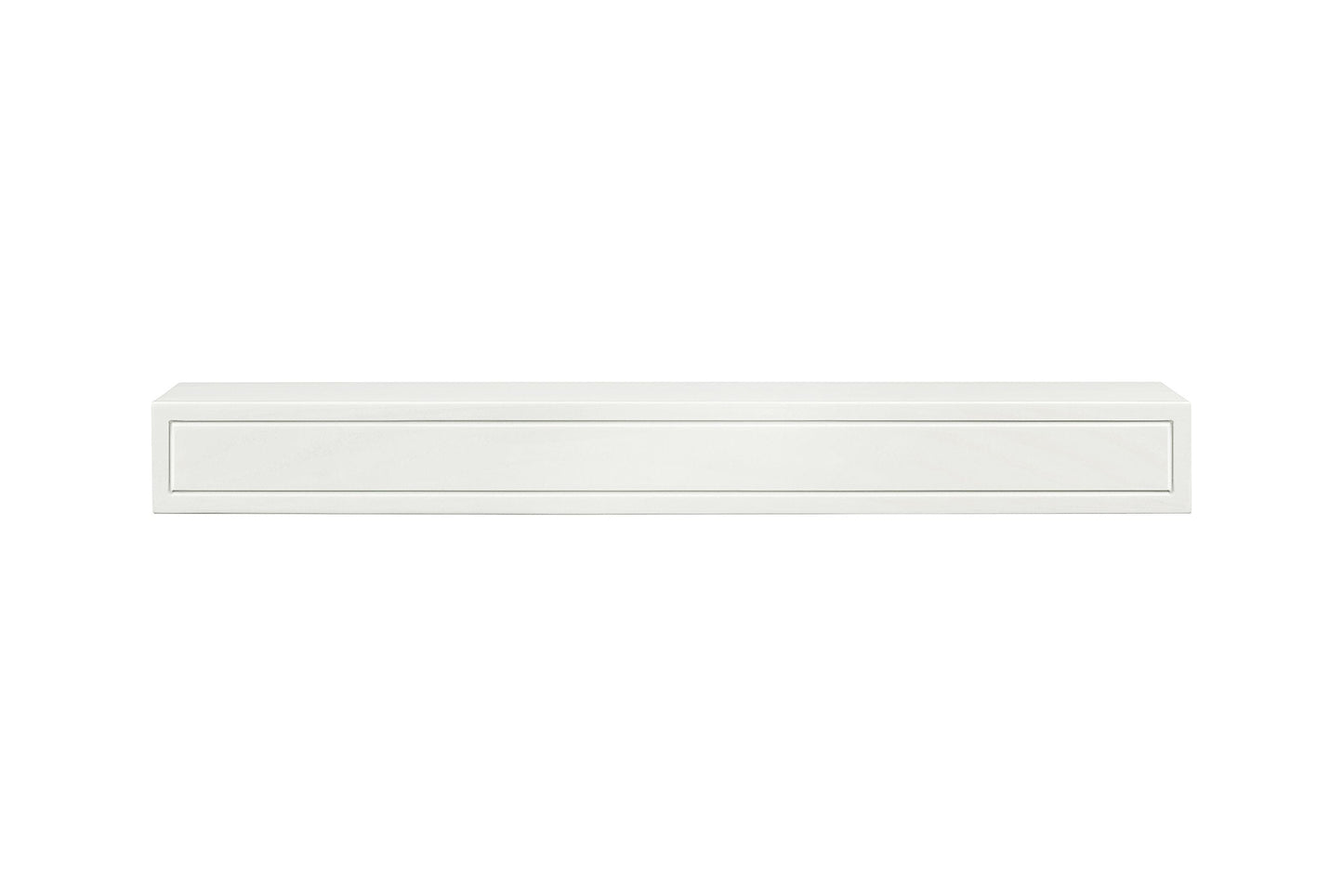 Pearl Mantels ARYB60612 Premium Grade A MDF White mantel shelf, Crisp White paint, 60"L x 9"D x 5"H, The perfect compliment to your hearth and home