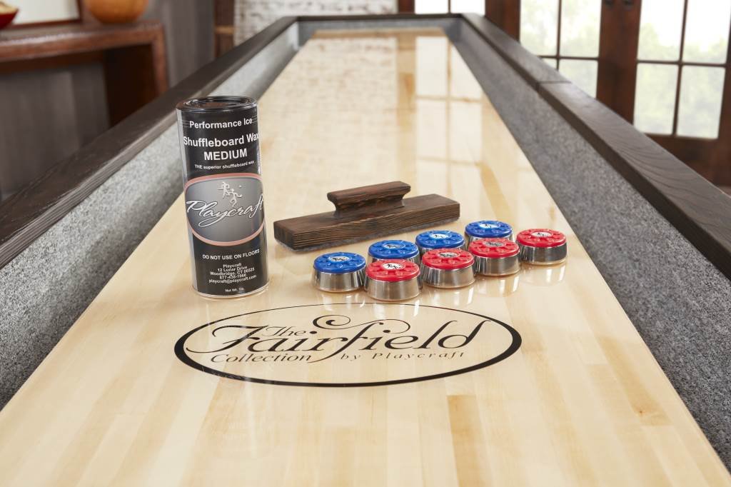 Playcraft Brazos River 12' Weathered Black Pro-Style Shuffleboard Table