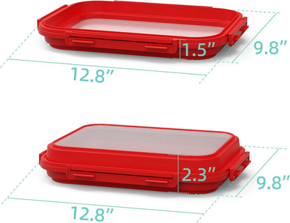 2-Piece Set K05-dark Airtight Food Storage Containers Avocado Saver, Onion Keeper, Silicone Kitchen Organizers
