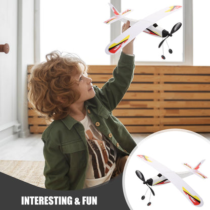 SAFIGLE Rubber Band Airplanes：Balsa Wood Airplane Kits DIY Rubber Band Powered Glider Model Toy - Foam Aircraft for Kids Amp Outdoor Play Educational Toy for Hand-Eye Coordination 15.5 X 12.2 Inch