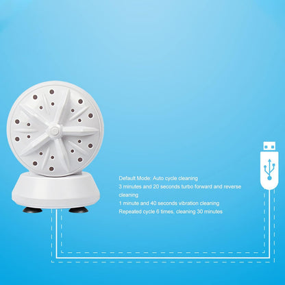 Portable Mini USB Washing Machine for Small Clothes, Underwear, Baby Clothes with Double Washing Power for Travel