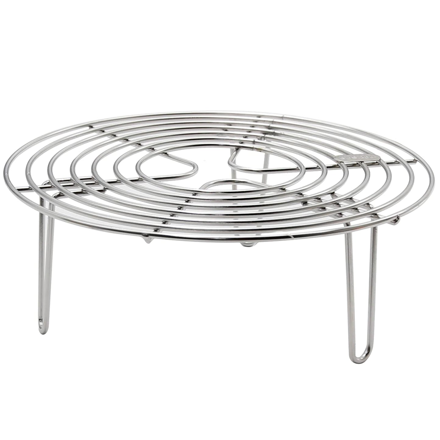 Round Steamer Rack and Cooling Rack,Stainless Steel Pot Trivet, Cooking Rack,Wire Steamer Kettle Rack Holder, Air Fryer Cooking Steamer Rack for Baking Canning Cooking Steaming, 7.9''X2.8''