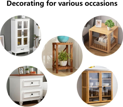 17.7 39.4inches) Bedside Table Cloth with Tassel Small Table Cover for Nightstand,Bedside Table TV Microwave (Coffee, *