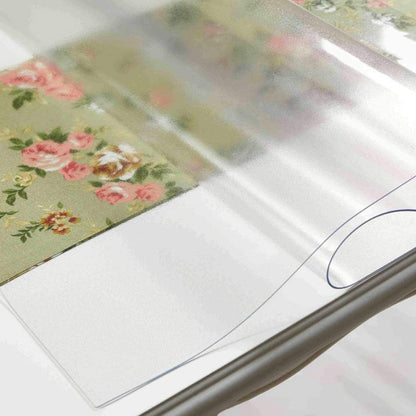 12 16 Inch 1.5mm NECAUX x Frosted Table Protector - Thick PVC Vinyl Desk Pad Mat for End Tables, Night Stands, Dressers