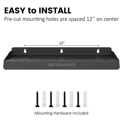 UNITEDPOWER Screwdriver Holder, Wall Mount Storage Rack Organizer for Workshop, Shed, Garage, Home, Stores up to 32 Screwdrivers or Small Tools