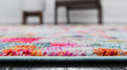 Unique Loom Chromatic Collection Area Rug - Champagne (10' x 14' 1" Rectangle Multi/Blue)