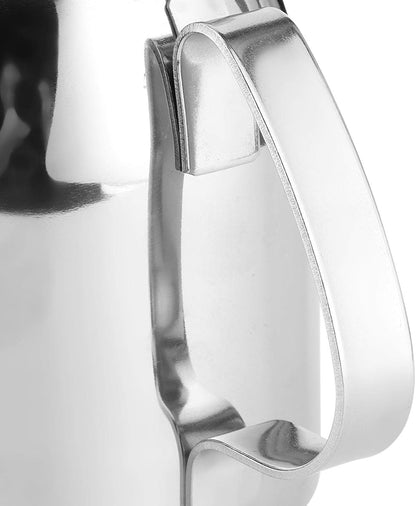 Stainless Steel Teapot, Round Coffee Tea Pot Water Kettle for Kitchen, Hotel, Restaurant, Conference Room (Silver)