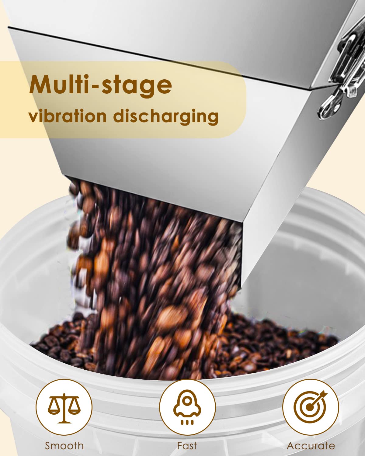 Hanchen Powder Filling Machine 10-1000g Particle Weighing Filling Machine Automatic Bottle Bag Powder Filler for Grains Seeds Beans Tea Powder 110v