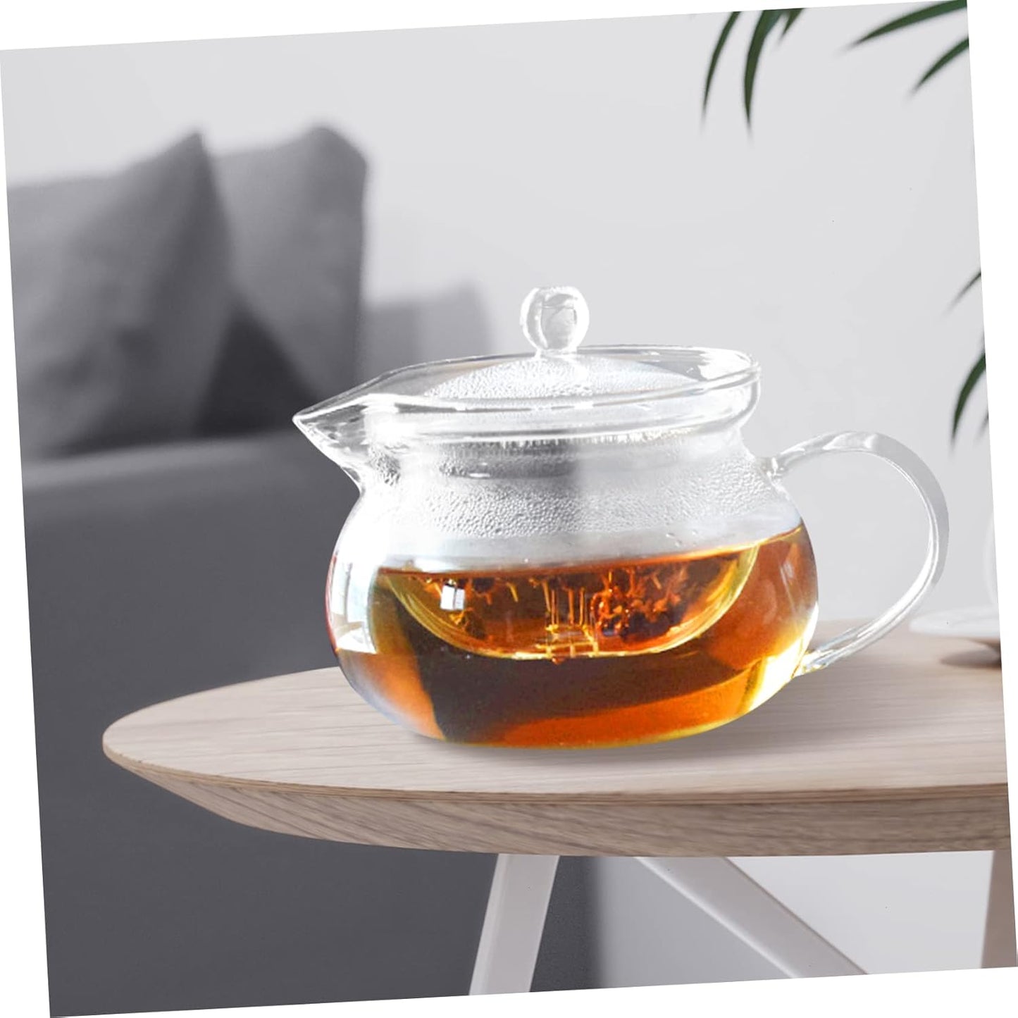 UPKOCH Tea Infuser Portable Heater Filter, Clear Japanese-style Teapot for Loose Leaf Tea Steeping