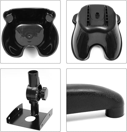 Mobile Shampoo Basin Sink Stand Portable Large Salon Hair Hairdressing Back Wash Shampoo Bowl Deep Basin Hair Washing Sink with Height Adjustable