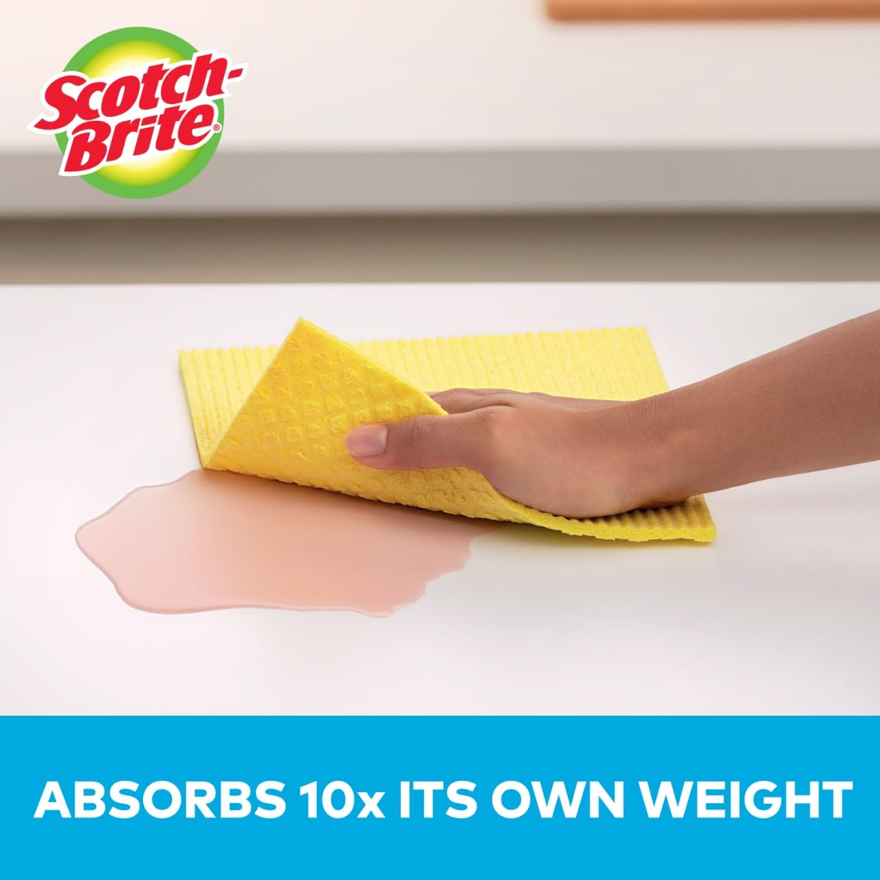 Scotch-Brite Sponge Cloth, Swedish Dish Cloths, Reusable Alternative to Paper Towels, 24 Sponge Cloths