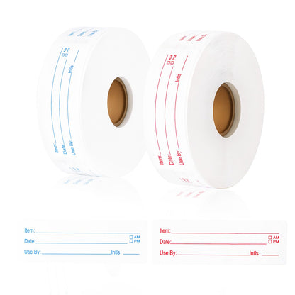 1000 Pcs Removable Freezer Labels (1x3 Inch) - Waterproof & Oil Resistant Food Storage Stickers, No Residue Easy Peel Date Content Labels for Kitchen Containers, Glass Jars & Restaurants