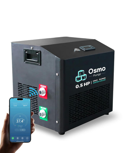 1/2 HP Ice Bath Chiller Cold Plunge Water Chiller for Home Use Compatible with Cold Tubs 1200W Fast Cooling, App-Enabled Temperature Control, Low Noise, IPX4 Splash Resistant