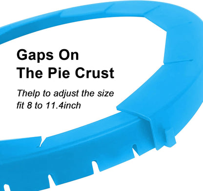Adjustable Silicone Pie Crust Shield, BPA-free Pie Protector Cover for Baking Pie, Fits 8-10.7 Inch Pies