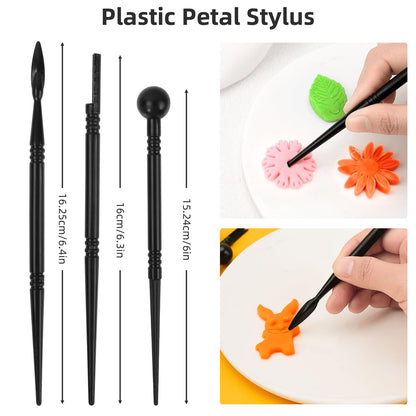 AULEEP Clay Sculpting Tools Kit, 35 PCS Air Dry Clay Tool, Polymer Clay Tools, Portable Clay Pottery Supplies for Adults, Pottery Craft, Dotting, Carving, Molding, Modeling, Drawing, Shaping