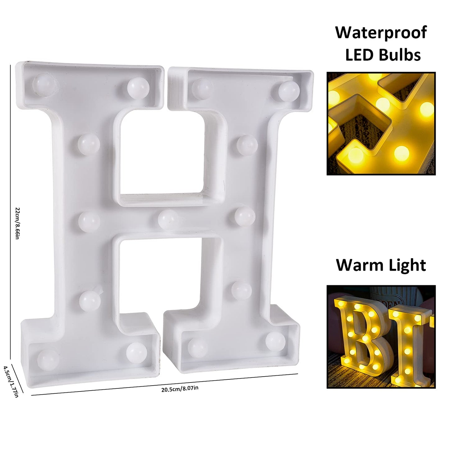 Brightdeco 155 Bulbs Happy Birthday LED Marquee Light Up Letters Sign (Large Size)