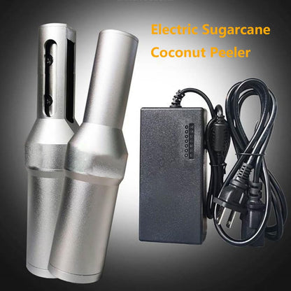 WGFXYBFY Portable Electric Sugarcane Peeler, Stainless Steel Sugarcane/Coconut Peeling Machine, Coconut Cutter Tool, for Coconut/Winter Claw/Taro/Pineapple