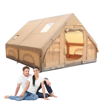 LivialyCity Inflatable Camping Tent Waterproof Windproof Glamping Camping Tents House for 4 Seasons
