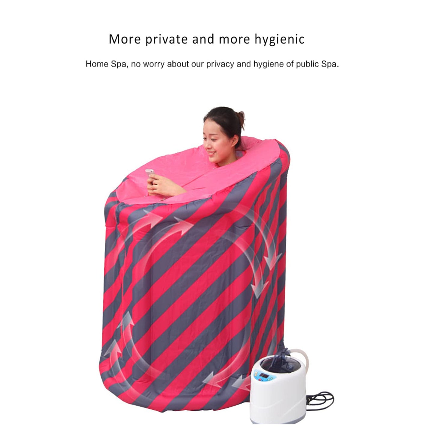 Folding Tent Full Body Spa Upgrade 1.5L/2L Steamer Spa Sauna Full Sauna Weight Loss Detox Therapy for SPA Beauty Salon and Home Use (Portable Sauna Tent 1.5L)