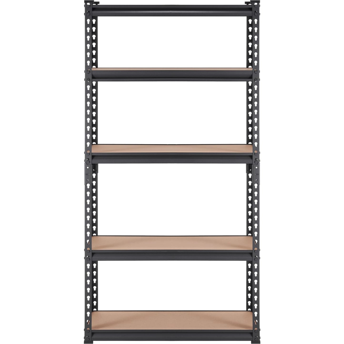 VEVOR Storage Shelving Unit, 5-Tier Adjustable, 2000 lbs Capacity, Heavy Duty Garage Shelves Metal Organizer Utility Rack, Black, 30" L x 12" W x 60" H for Kitchen Pantry Basement Bathroom Laundry