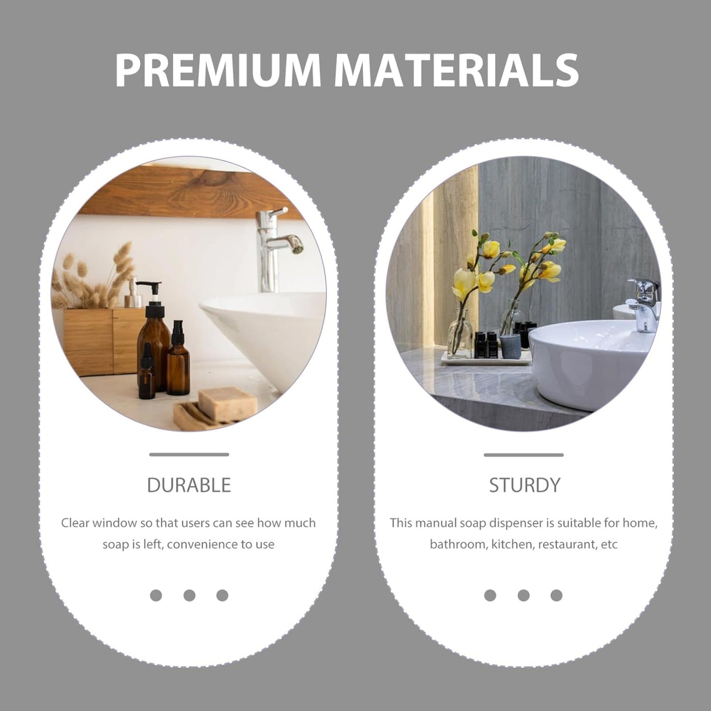 Travel Shampoo Hand Soap Dispenser - Refillable Liquid Holder Box for Home and Office (Plating)
