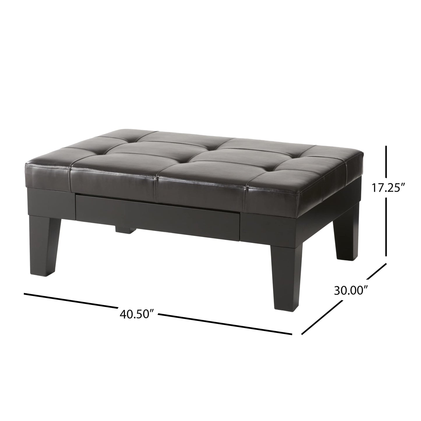 Christopher Knight Home Tucson Coffee Table, Brown 40.5" x 29.5" x 17.75"