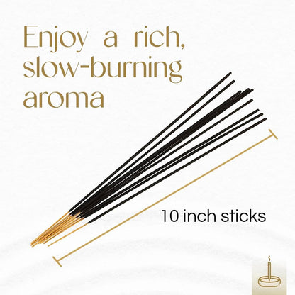 Gonesh Extra Rich Scented Incense Sticks - Non-Toxic 10” Slow Burn Aromatic Sticks - Jasmine, 80 Pack