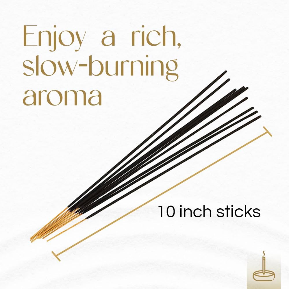 Gonesh Extra Rich Scented Incense Sticks, Non-Toxic 10” Slow Burn Aromatic Sticks, Lavender, 80 Pack