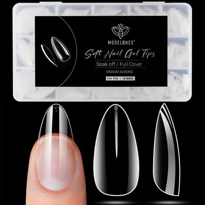 modelones 9 in One Gel Nail Glue Brush On Nail Glue 15 ml for Tips, Rhinestones, Base Coat, Blooming Art Gel Kit for Press on Nails Acrylic Tips U V Lamp Needed 2Pcs