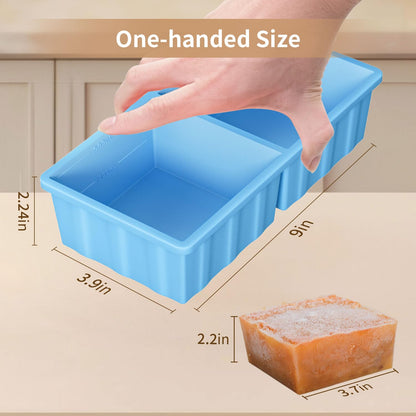 Silicone Freezer Tray for Soup Ice Cubes: 2-Cup Freezing Tray with Lid for Meal Prep - 2Pack Silicon Soup Portion Freeze Trays Make Stock Souped Ice Cube