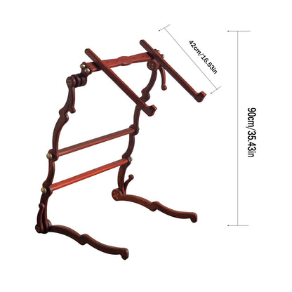 ErdBar Embroidery Stand Floor Standing Red Pear Wood Embroidery Bracket, Adjustable Angle Cross Stitch Bracket,Suitable for Craftsmanship