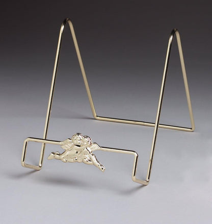 Cherub Angel Design Display Easel - Set of 3 for Highlighting Small Flat Decor Items - 6" H