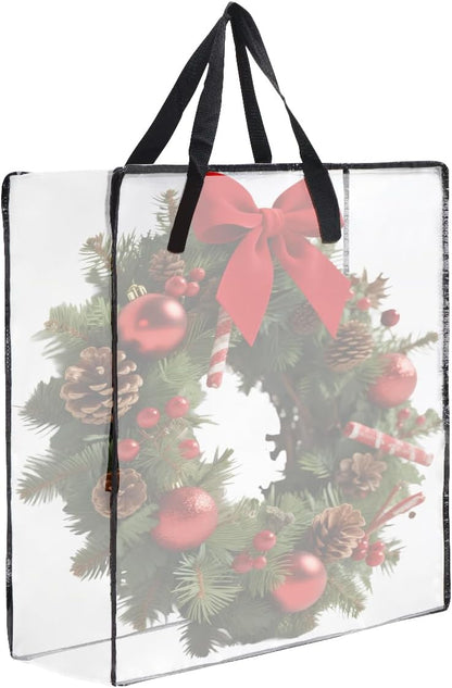 Skiennix Wreath Storage Bag - 26-Inch 95L Container for Holiday Decor & Home Organization