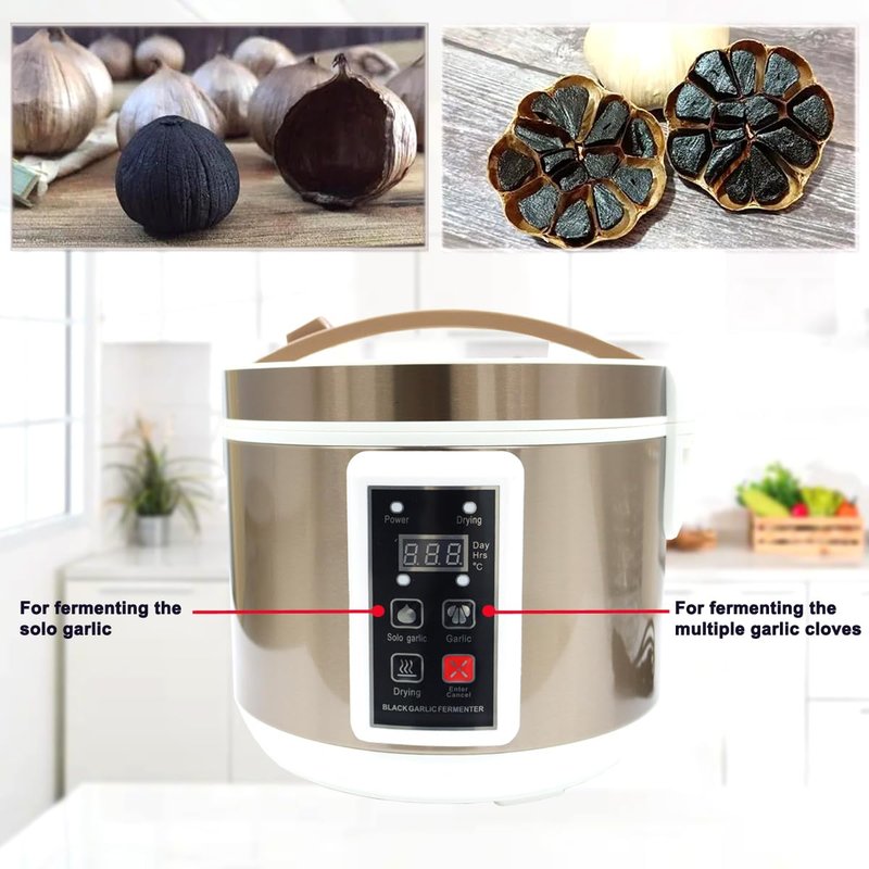 INTBUYING 110V 5L Garlic Fermenter - Automatic Black Garlic Maker - Intelligent Control