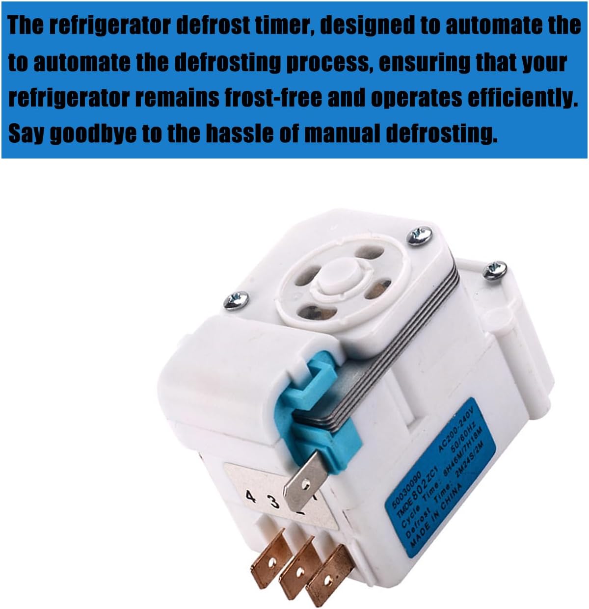 Efficient Refrigerator Defrost Timer TMDF603AD1/TMDF704ED1/TMDF706CD1/TMDE802ZC1/TMDF702ZD1 (TMDF702ZD1)