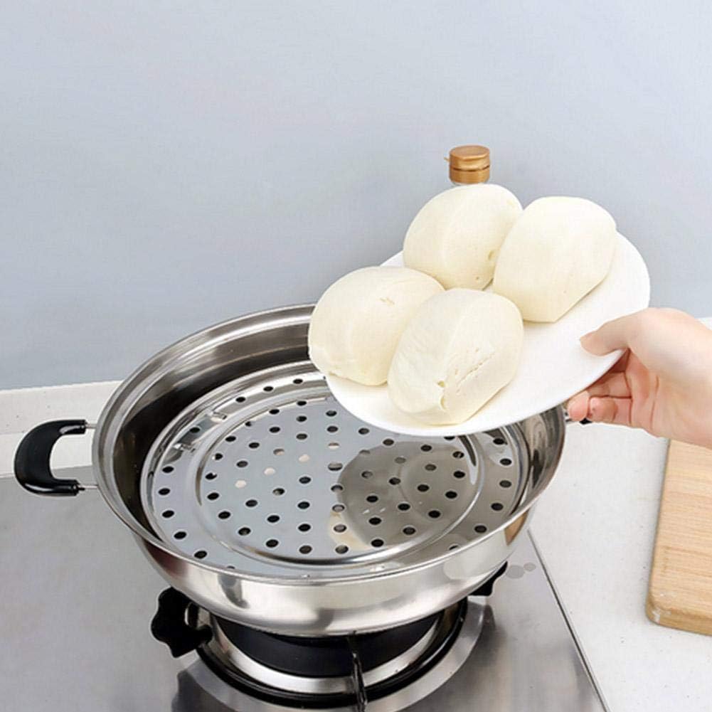 TOPINCN Stainless Steel Round Steamer - Silver (Large)